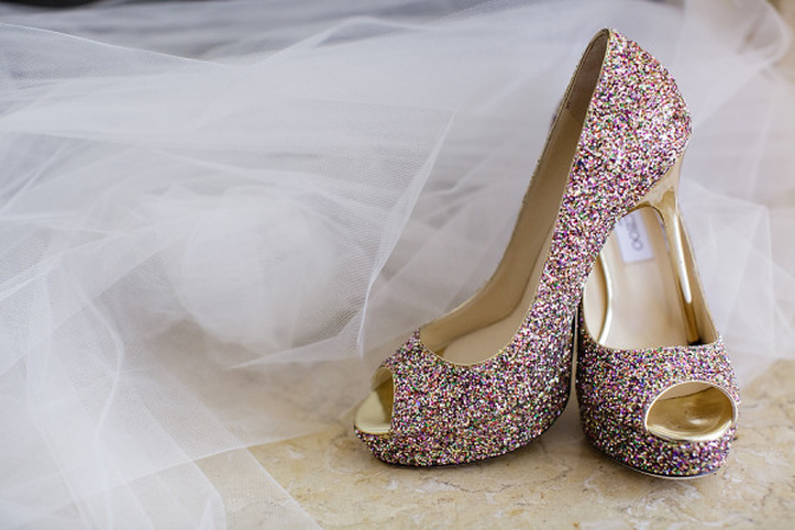 DIY Glitter Shoes