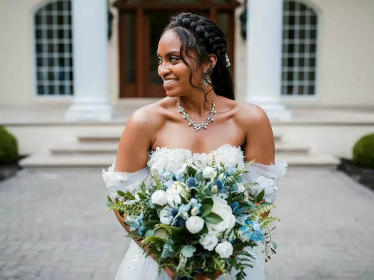 Blue wedding Bouquet